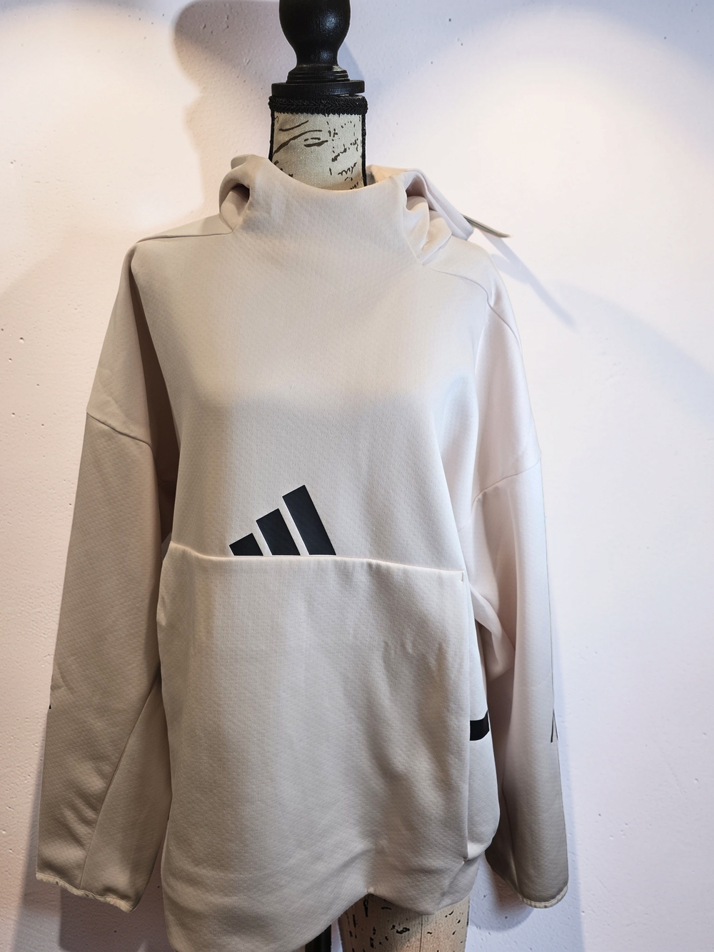 Adidas Men’s Pullover Hoodie Pink/Beige Size L NWT